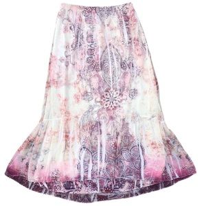 Pixie Fairy Charm Tiered Maxi Skirt